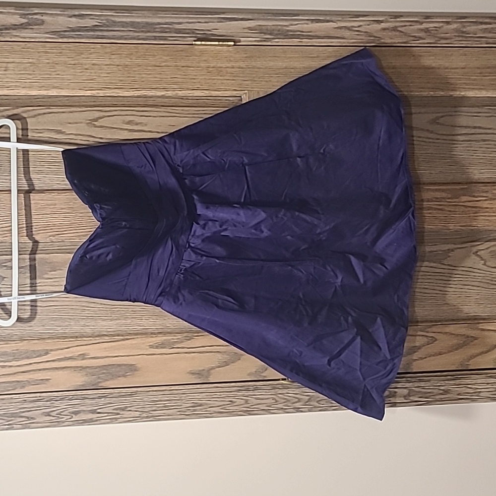 Size 12 Strapless Purple Dress